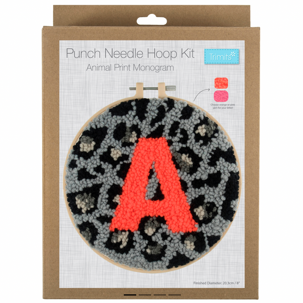 
                      
                        Trimits Punch Needle Hoop, Monogram letter
                      
                    