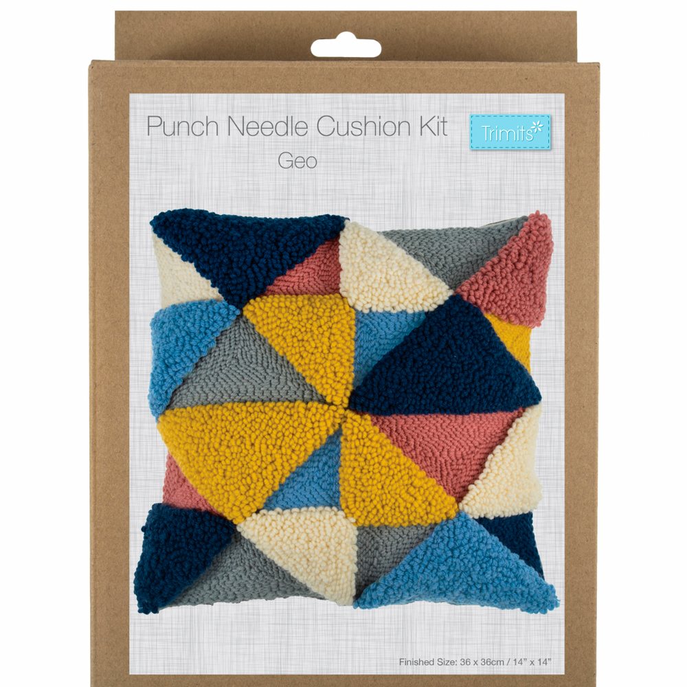 
                      
                        Trimits Punch Needle Cushion Cover, Geometric
                      
                    