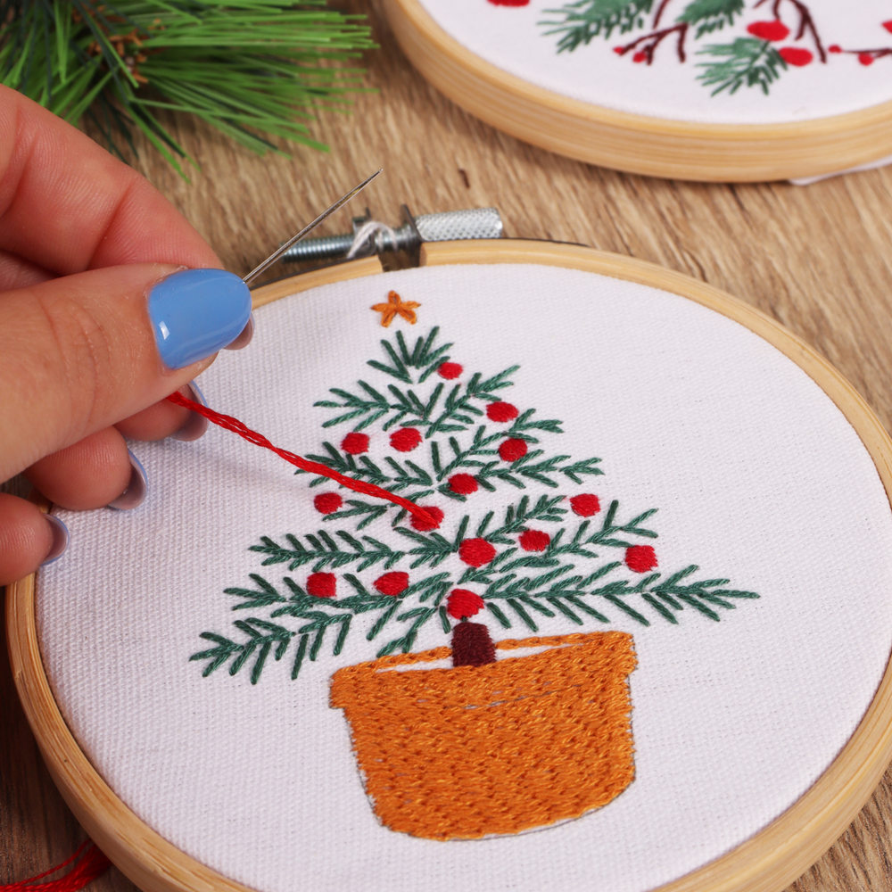 
                      
                        Mini Christmas Tree Embroidery Kit - 4 inch
                      
                    