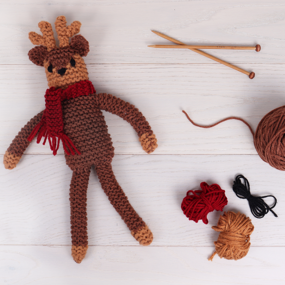 Reindeer Doll Easy Knitting Kit