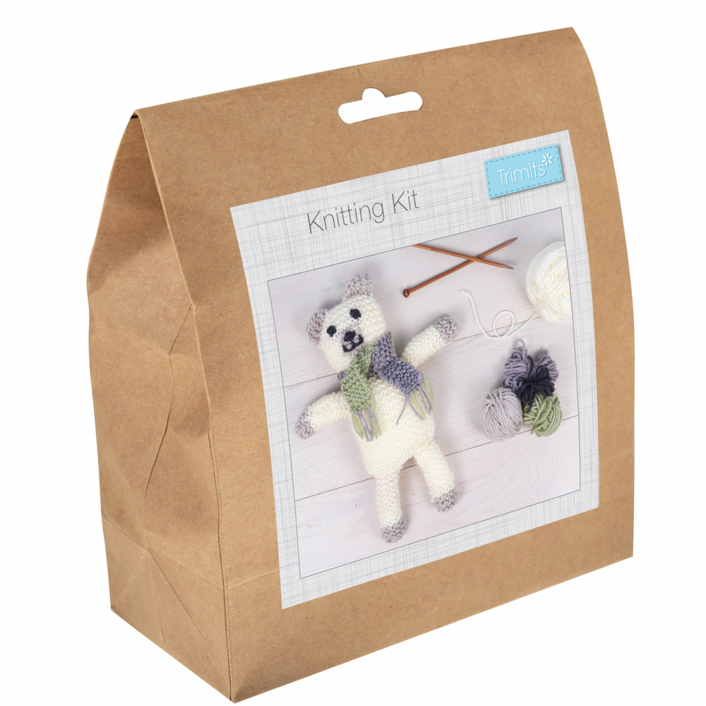 Festive Bear Doll Easy Knitting Kit