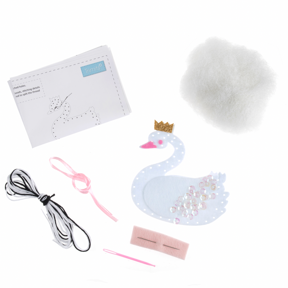
                      
                        Felt Christmas Decoration Kit, Swan
                      
                    