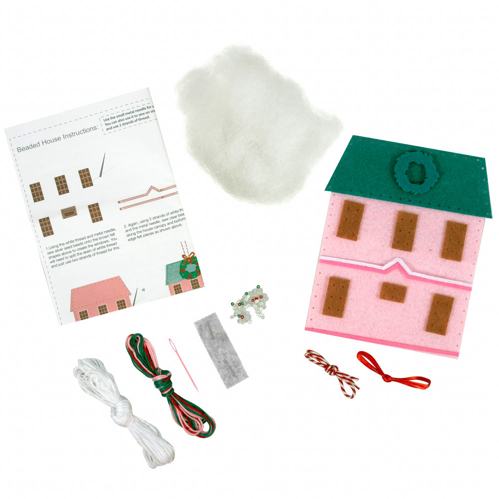 
                      
                        Felt Christmas Decoration Kit, Pink Festive House
                      
                    