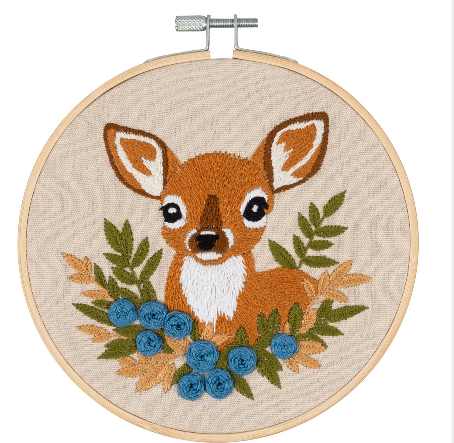 Deer Embroidery Kit, 6 inch