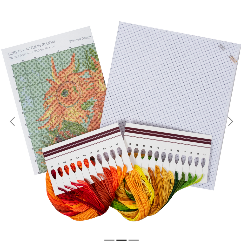 
                      
                        Cross Stitch Kit, Large Autumn Blooms
                      
                    
