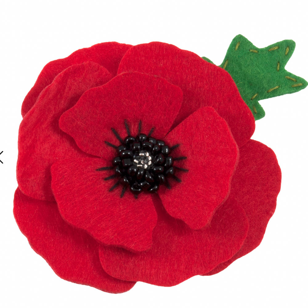 Felt Brooch Kit, Remembrance Poppy