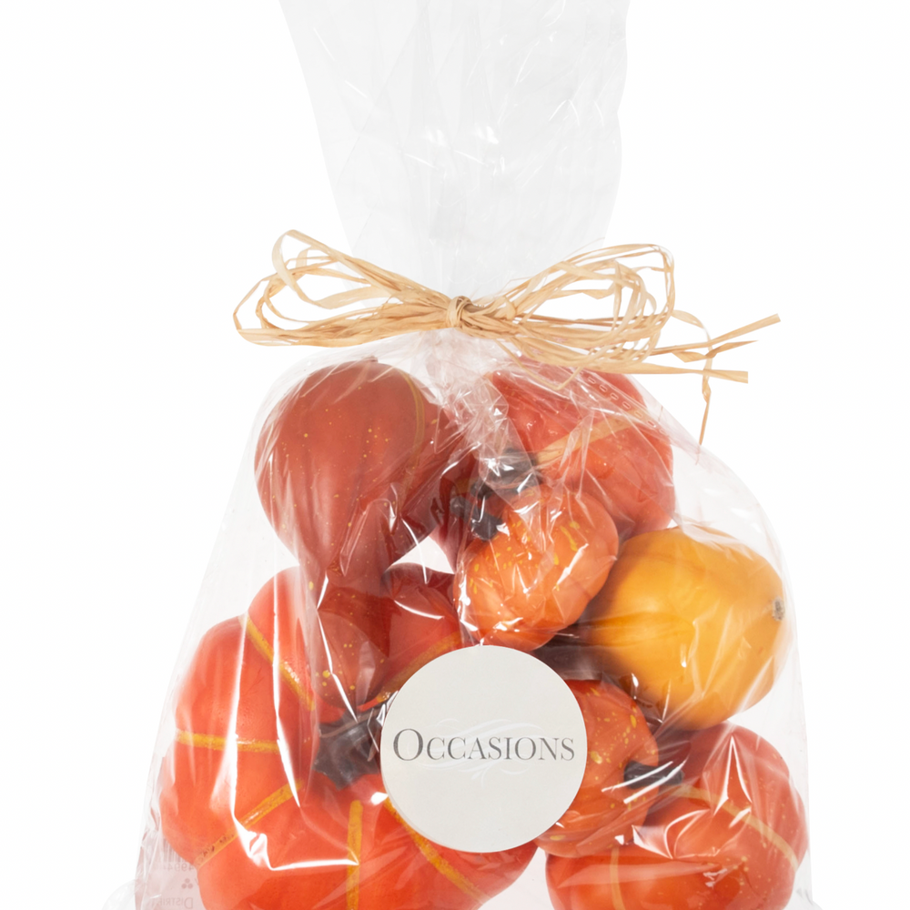 Pumpkins & Gourds in Bag: 7 Pieces