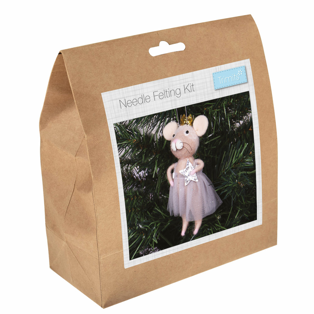 Needle Felting Kit: Needle Felted Nordic Mouse
