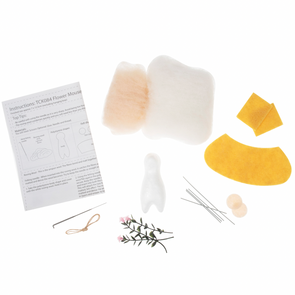 
                      
                        Needle Felting Kit: Needle Felted Flower Mouse
                      
                    