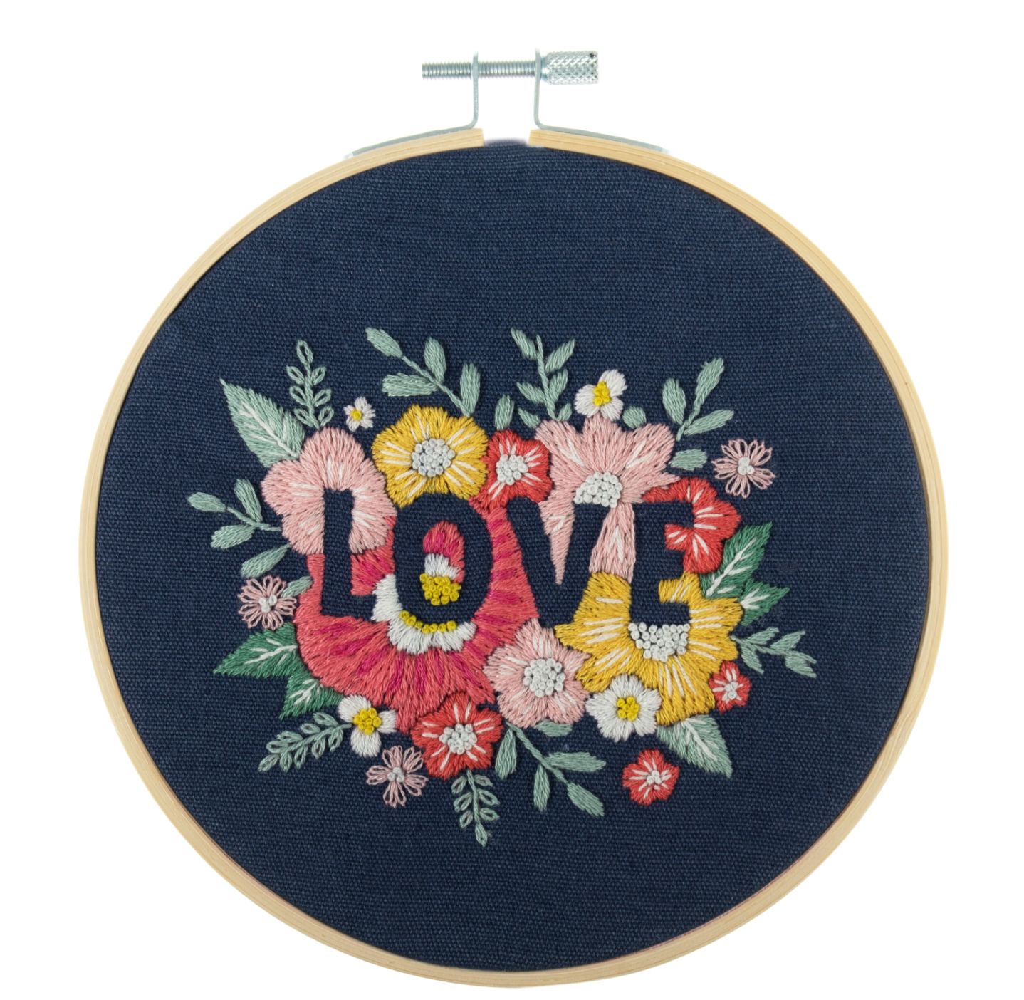Love Floral Embroidery Kit