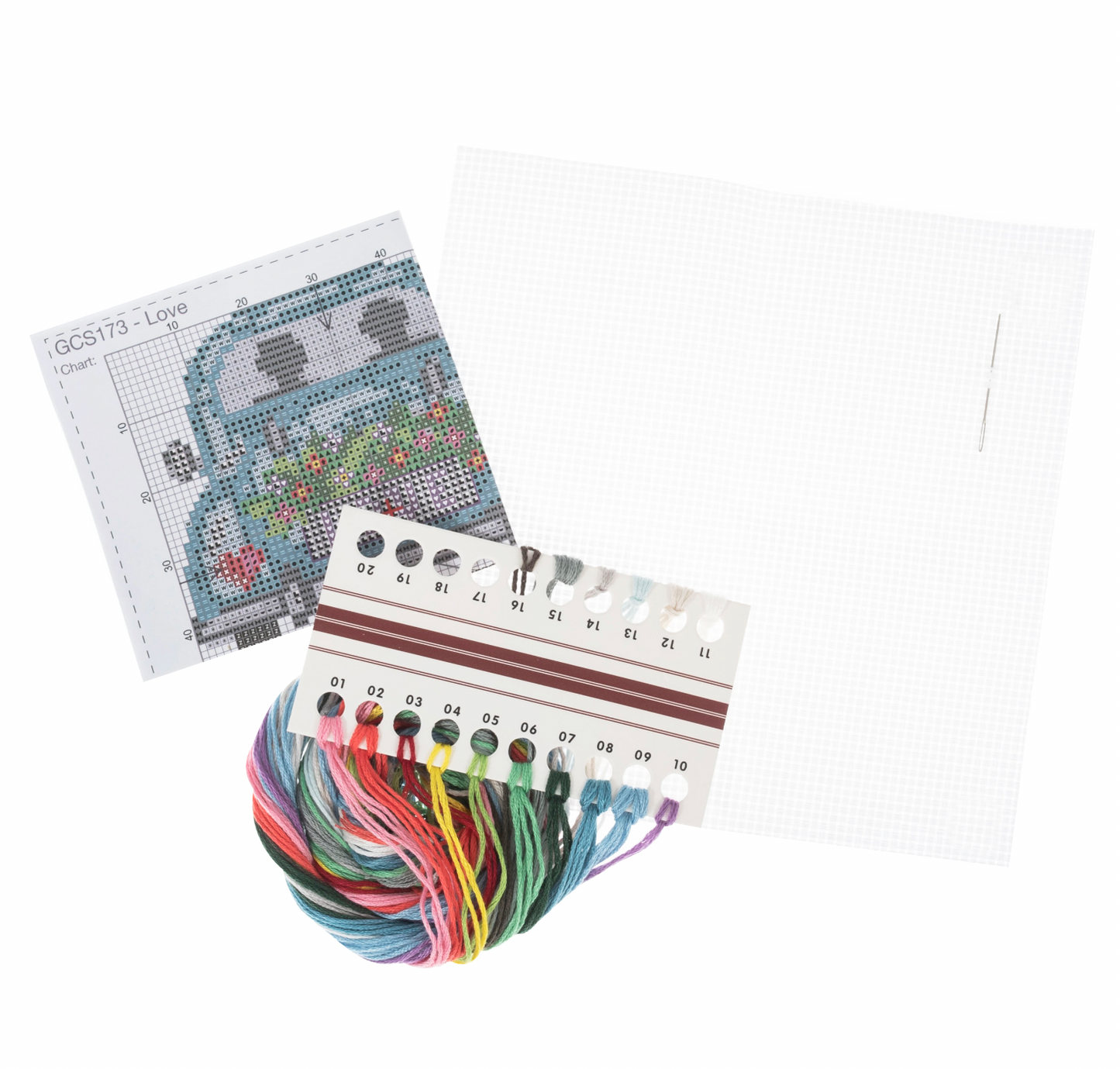 Mini Wedding Car Cross Stitch