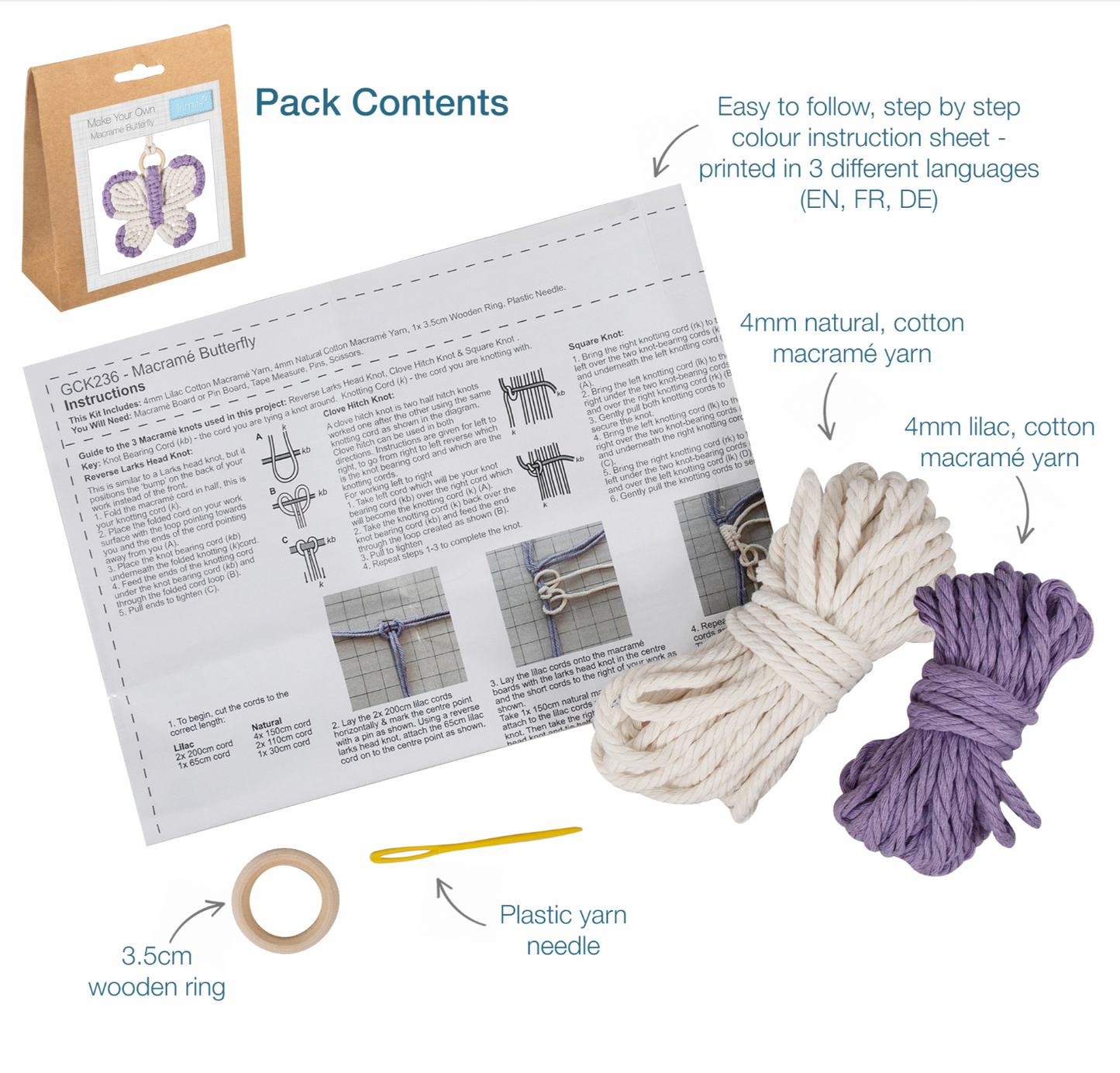 Macrame Butterfly Kit