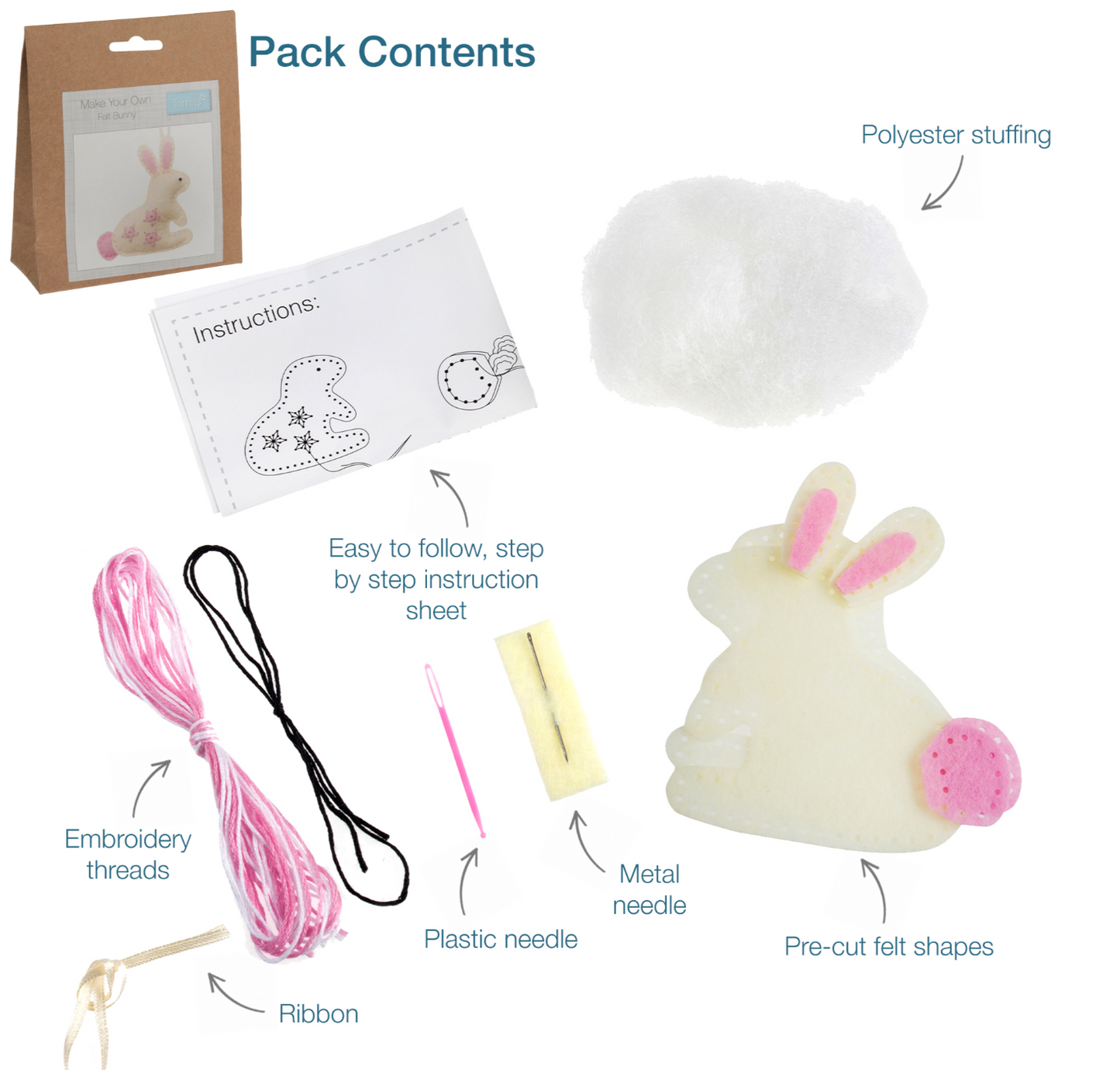 Felt Bunny Decoration