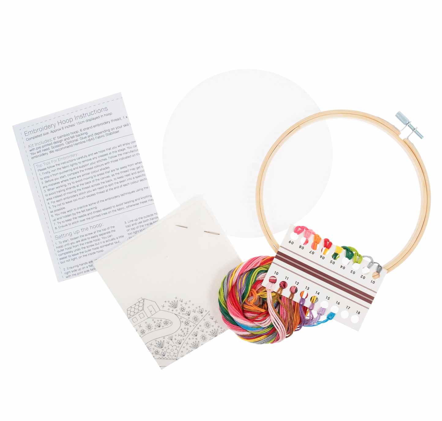 Trimits Floral Journey Embroidery Kit