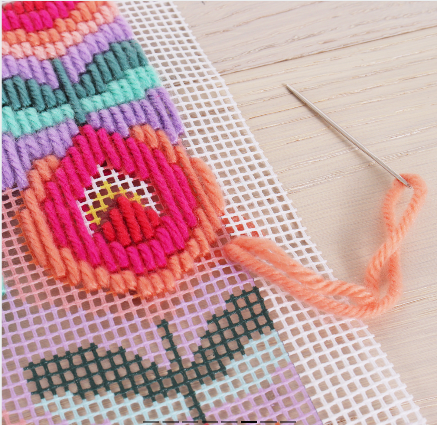 Trimits 60s Floral Bargello Kit