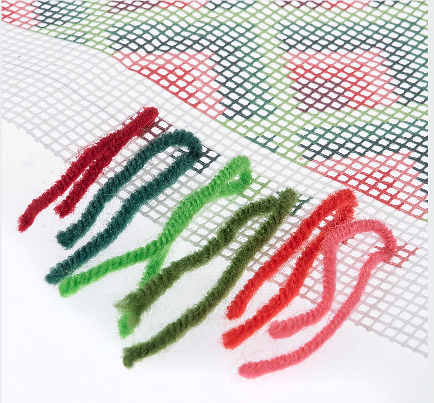 Trimits Green Floral Bargello Kit