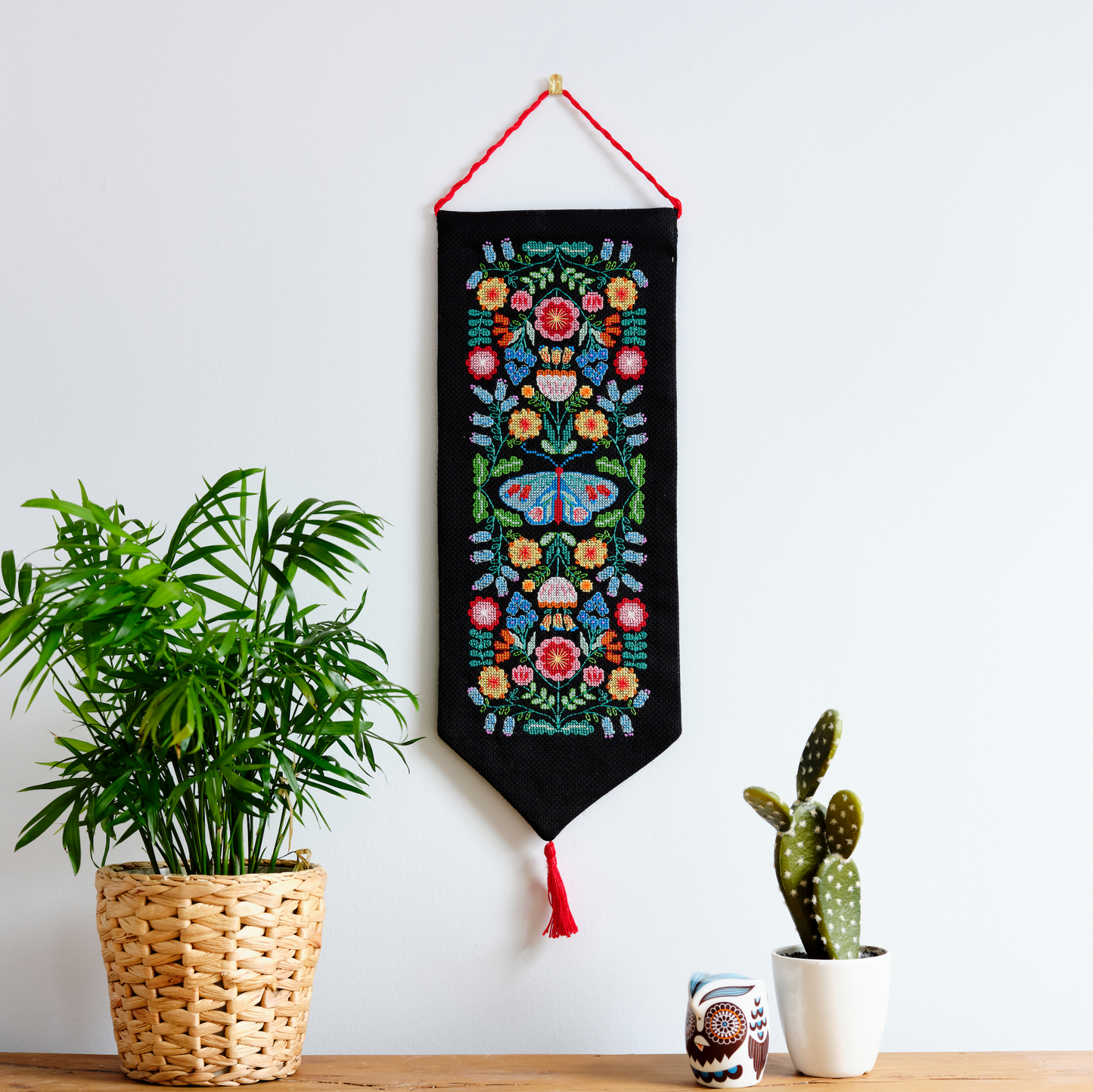 Anchor: Cross Stitch Folk Floral Banner Kit by Maggie Magoo