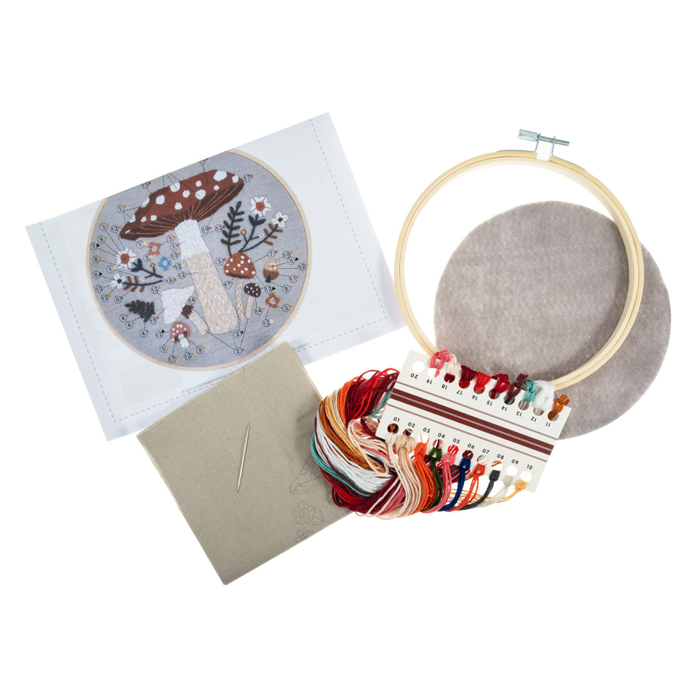 
                      
                        Embroidery Kit with Hoop: Toadstool
                      
                    