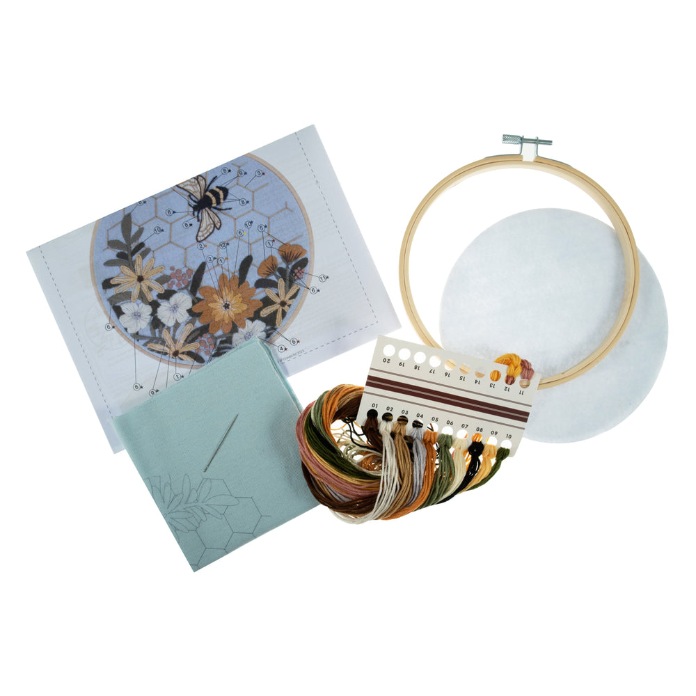 
                      
                        Embroidery Kit with Hoop: Bee
                      
                    