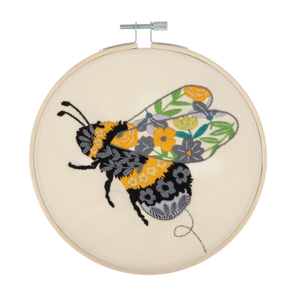 
                      
                        Embroidery Kit with Hoop: Floral Bee
                      
                    