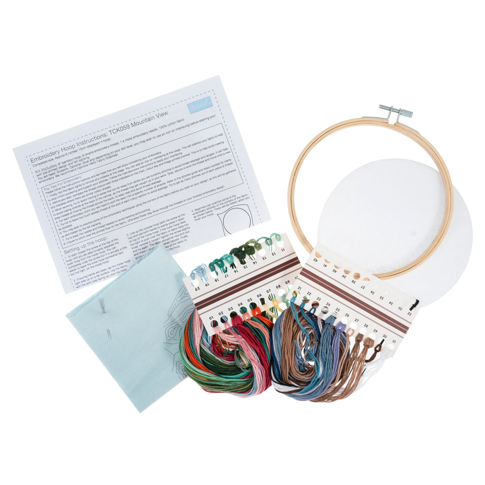 
                      
                        Embroidery Kit with Hoop: Mountain View
                      
                    