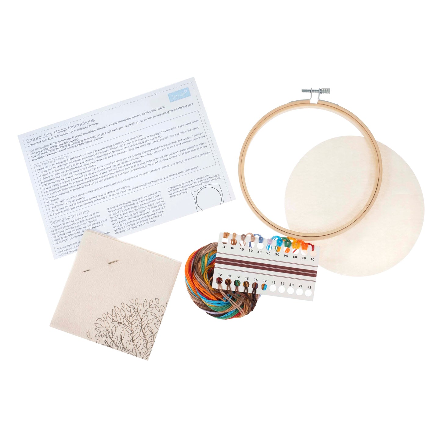 Trimits Embroidery Kit with Hoop: Tree of Life Trimits Embroidery Kit with Hoop: Tree of Life