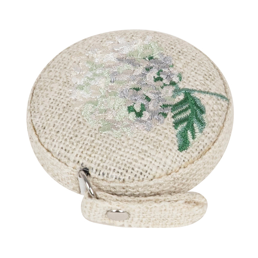 Tape Measure: Embroidered: Hydrangea