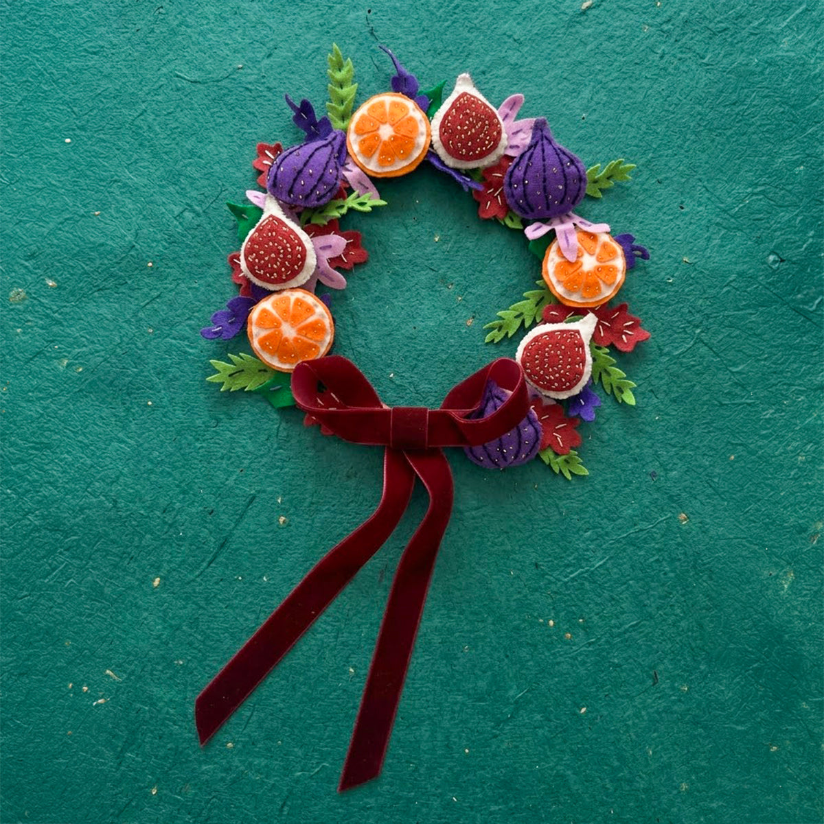 The Dried Fruit Felt Wreath Kit
