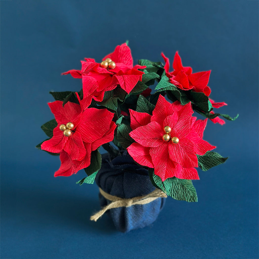 Potted Paper Poinsettia Papercraft Kit – pre-order