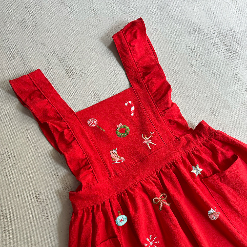 MakeBox Advent Apron X24 Red