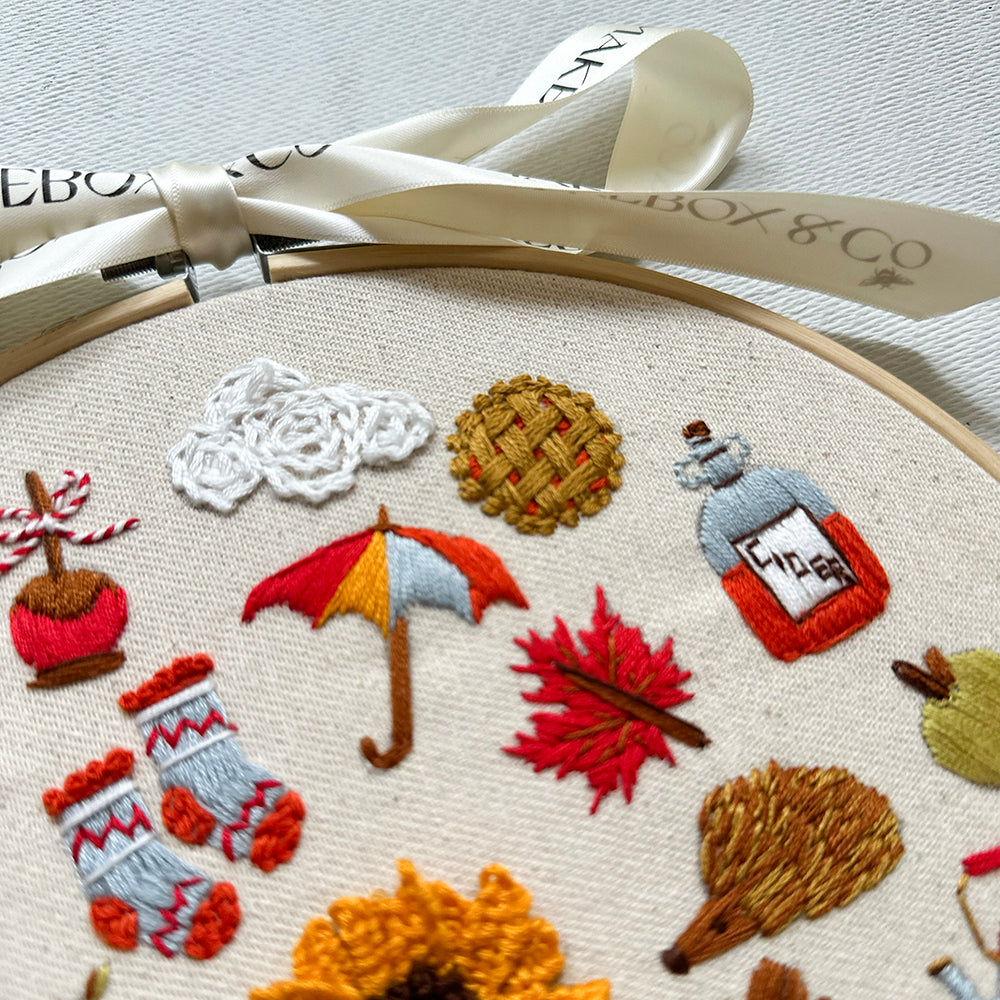 Autumn Stitches Embroidery – MakeBox & Co.