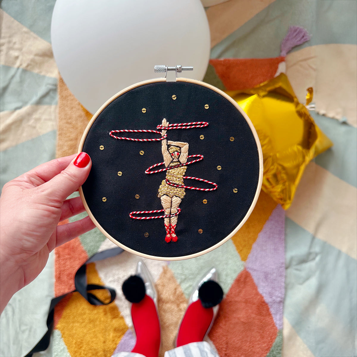 The Hula Hooper Embroidery – 7 inch