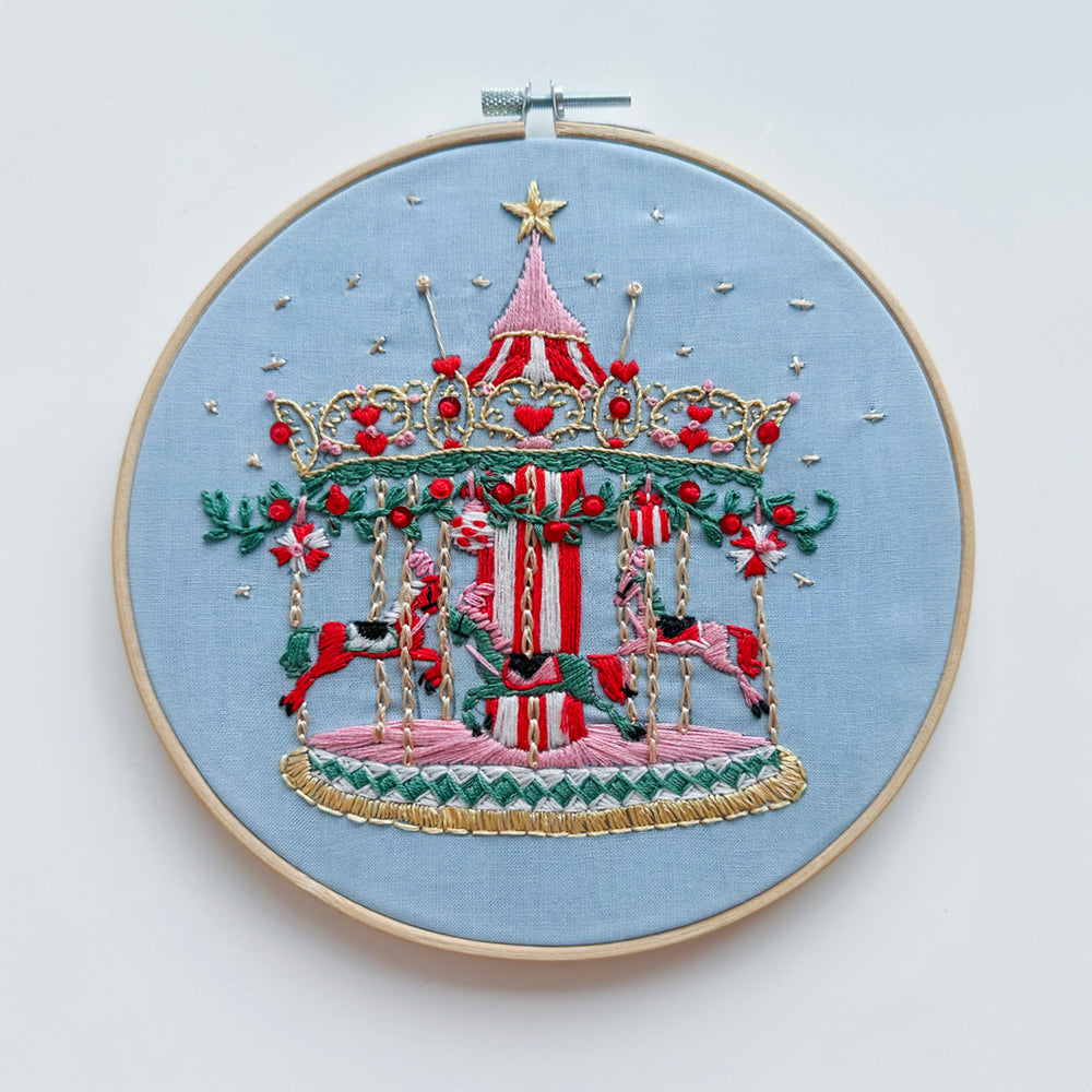 The Magical Carousel Embroidery – 8 inch