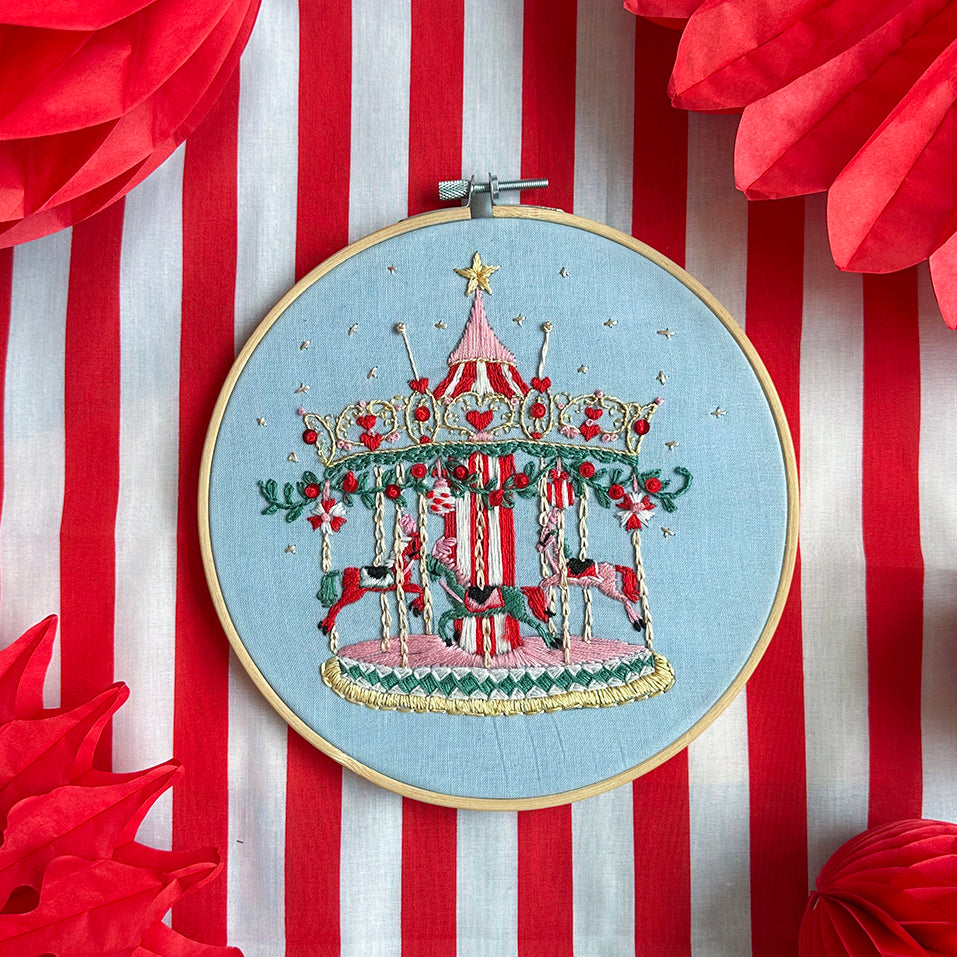 The Magical Carousel Embroidery – 8 inch