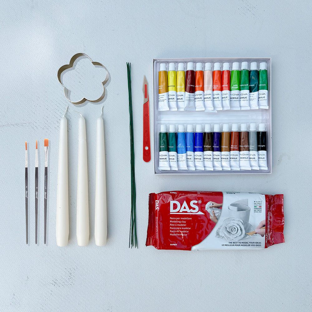 
                      
                        Climbing Rose Candelabra & Candle Painting Kit
                      
                    