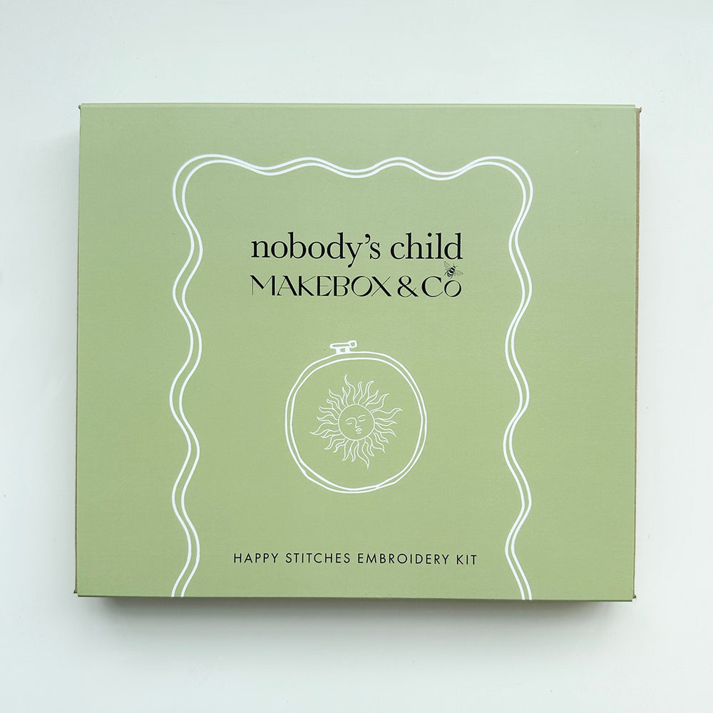 
                      
                        Nobody's Child X MakeBox: Happy Stitches Embroidery
                      
                    