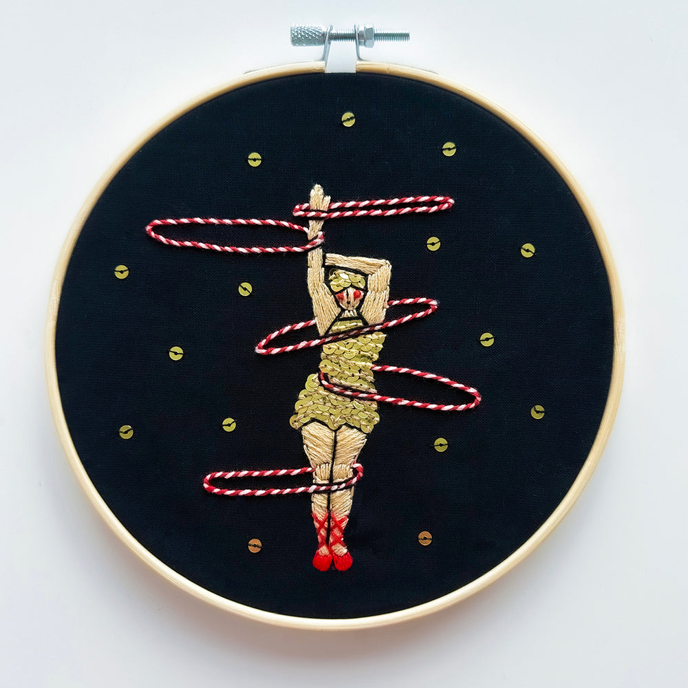 The Hula Hooper Embroidery – 7 inch