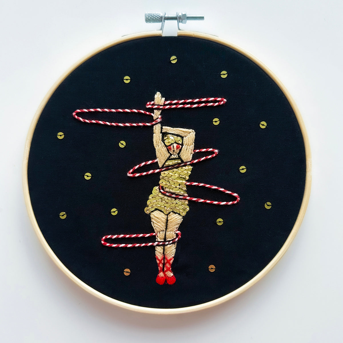 The Hula Hooper Embroidery – 7 inch