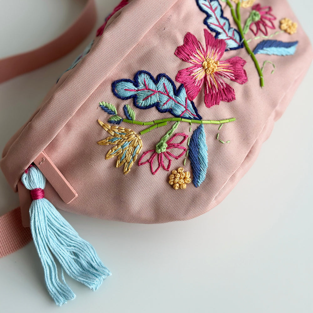 
                      
                        Embroidered Botanical Bum Bag Kit - Peach
                      
                    