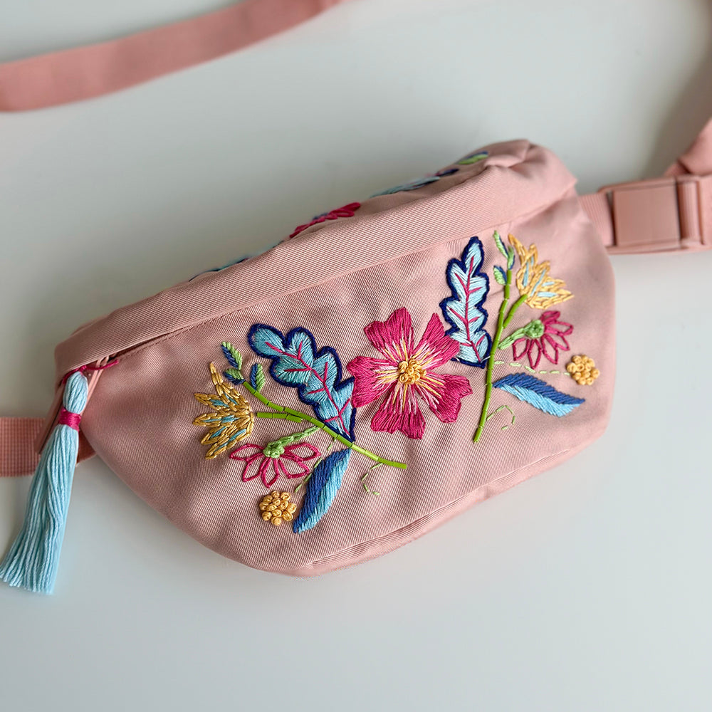 
                      
                        Embroidered Botanical Bum Bag Kit - Peach
                      
                    
