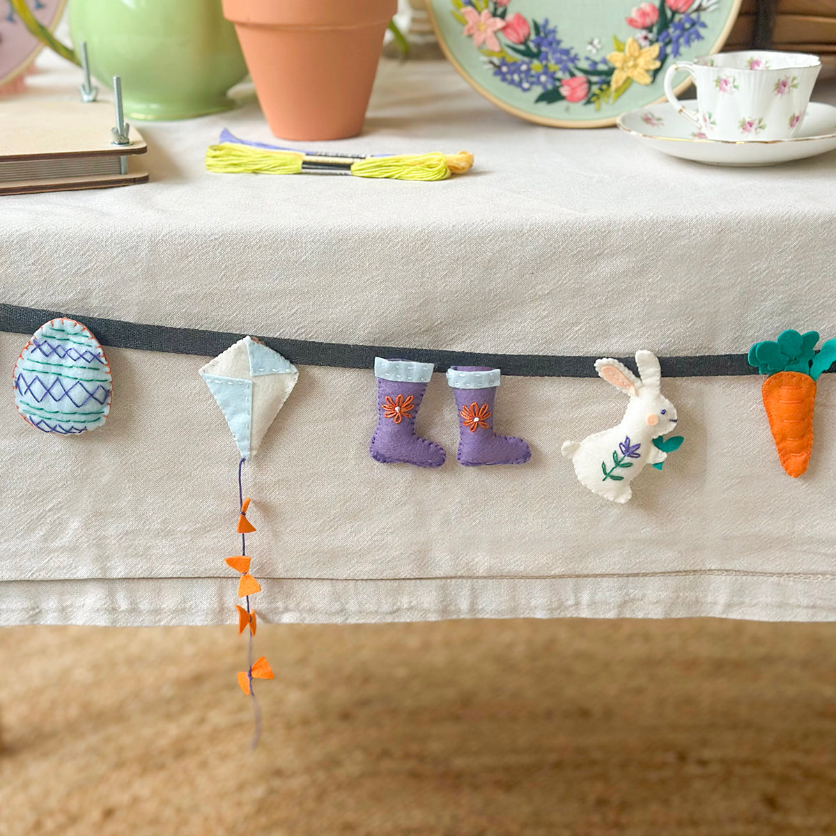 Cute Spring Garland Spring Felt Garland Kit – MakeBox & Co.