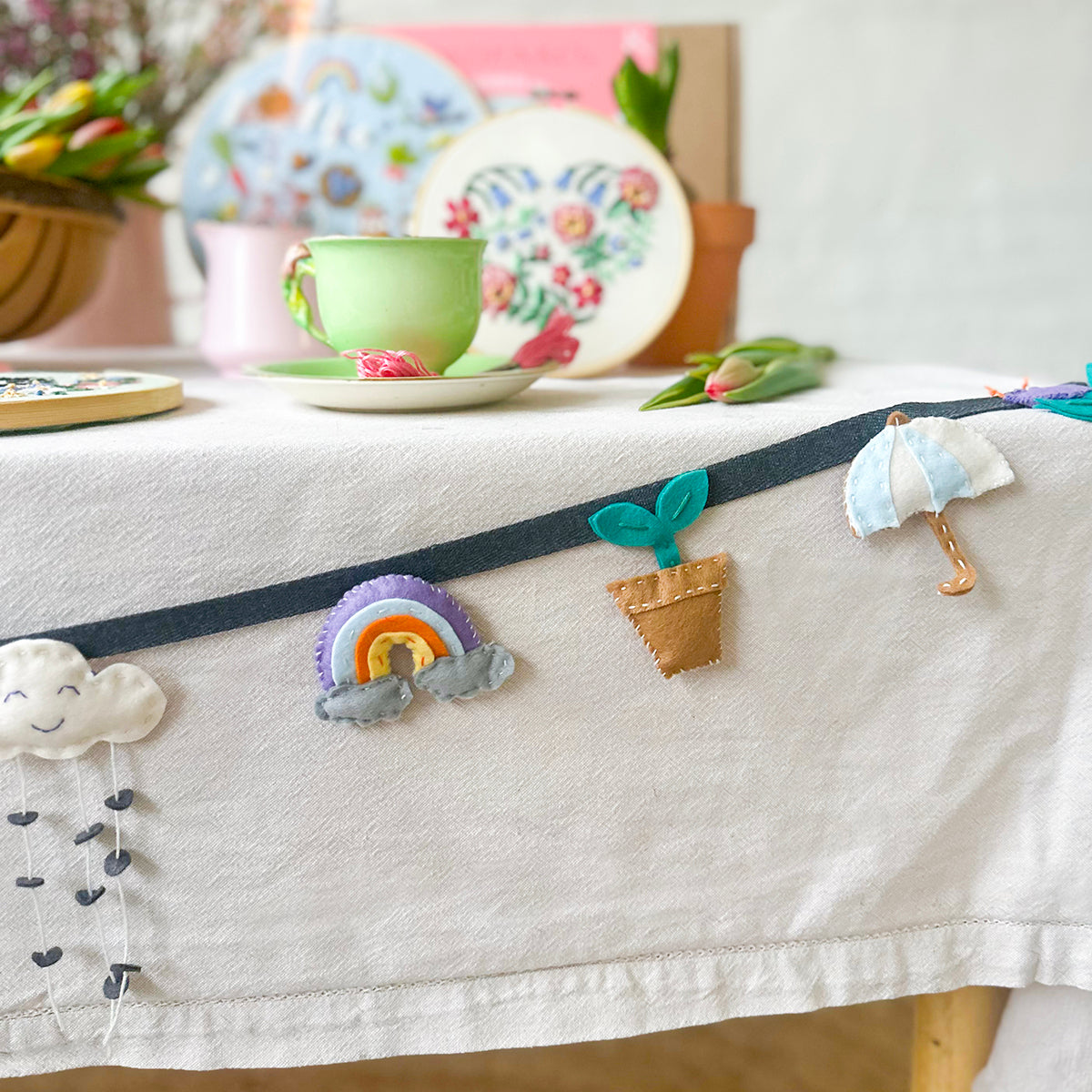 Cute Spring Garland Spring Felt Garland Kit – MakeBox & Co.