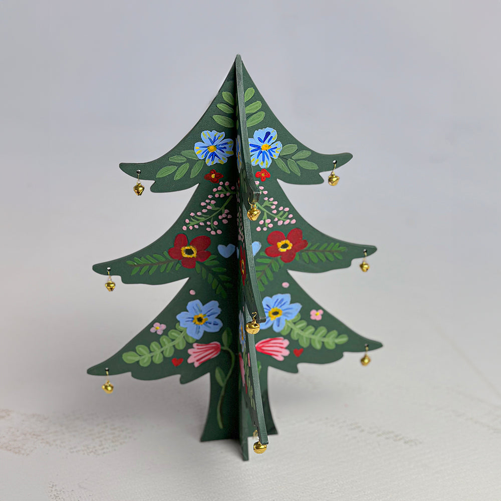 
                      
                        Wooden Floral Christmas Tree Decoration
                      
                    