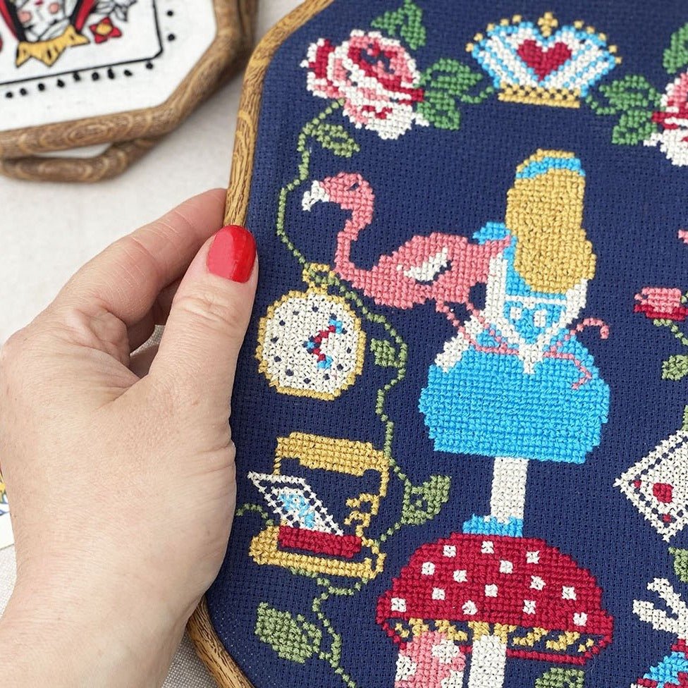 Alice in Wonderland Cross Stitch w/digital instructions - MakeBox & Co.