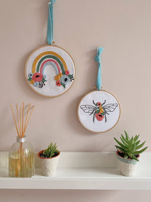  Bee Bold - Including Floral Bee and Botanical Rainbow embroideries - MakeBox & Co.