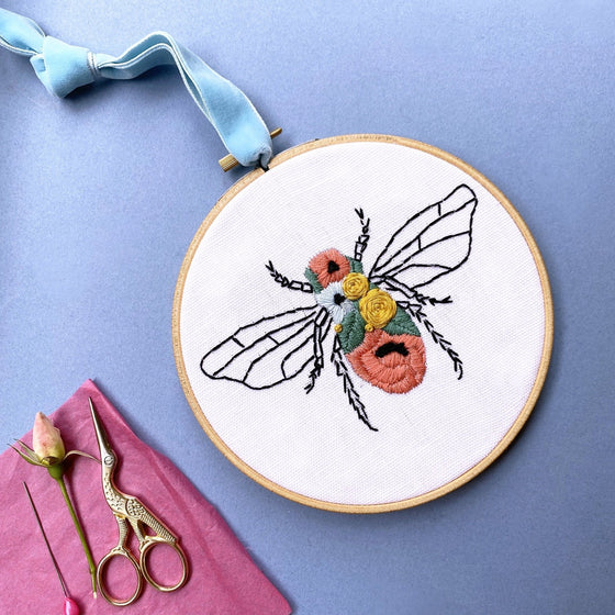 Bee Bold - Including Floral Bee and Botanical Rainbow embroideries - MakeBox & Co.