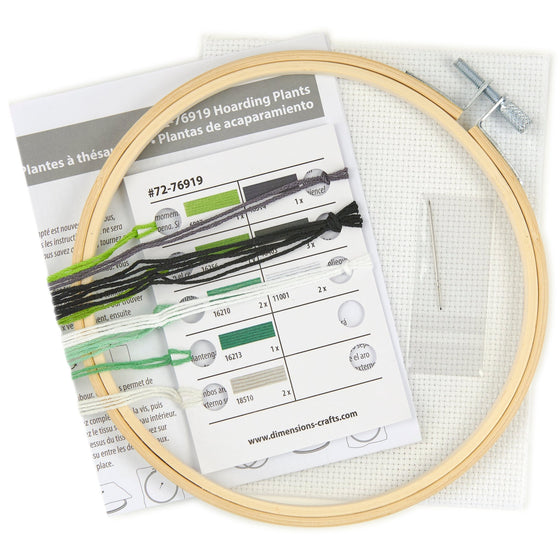 Counted Cross Stitch Kit with Hoop: It's not Hoarding - MakeBox & Co.