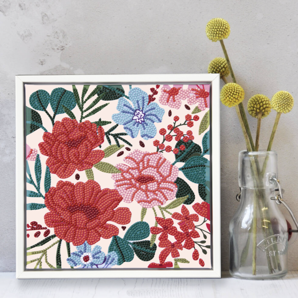 Diamond Dotz® Painting Kit, Floral Tile