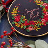 DIGITAL DOWNLOAD - The Sparkle Berry Wreath Embroidery - MakeBox & Co.