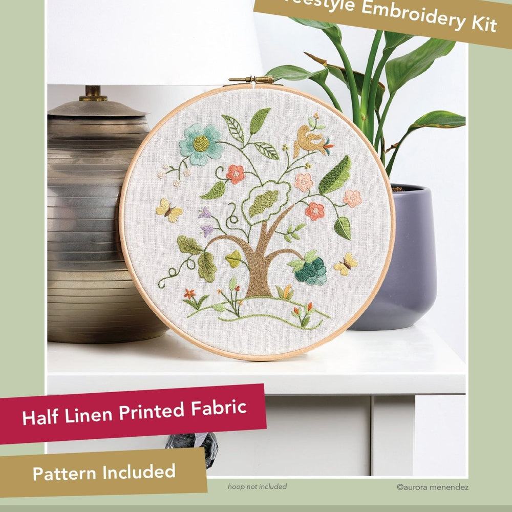 Embroidery Kit: Aurora: Tree of Life - MakeBox & Co.